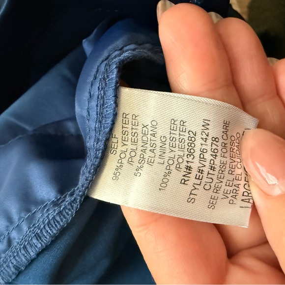 Windsor Satin Navy Wide Leg Cargo Pants ( Never Worn) - Picture 8 of 10